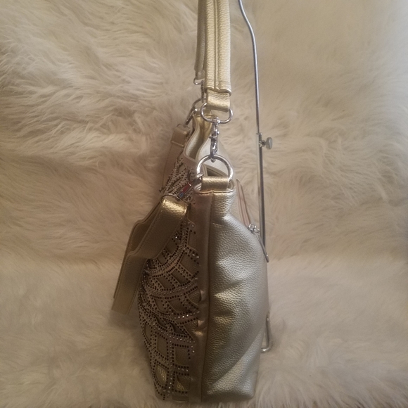 GOLD SUNBURST RHINESTONE HOBO - Picture 6 of 7